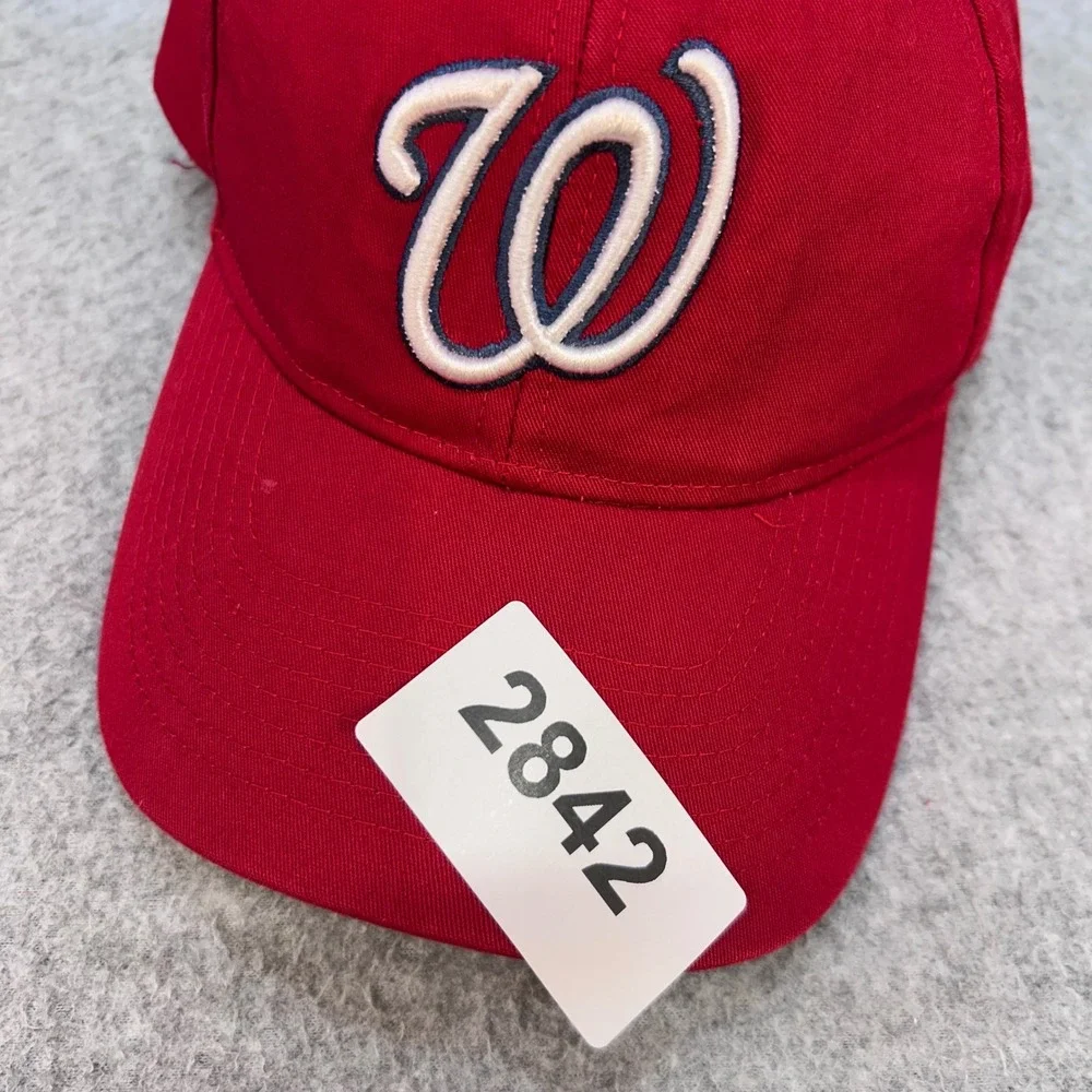 Washington Nationals Y Red OC Sports Baseball Hat Kleenex Promo Adjustableuth
